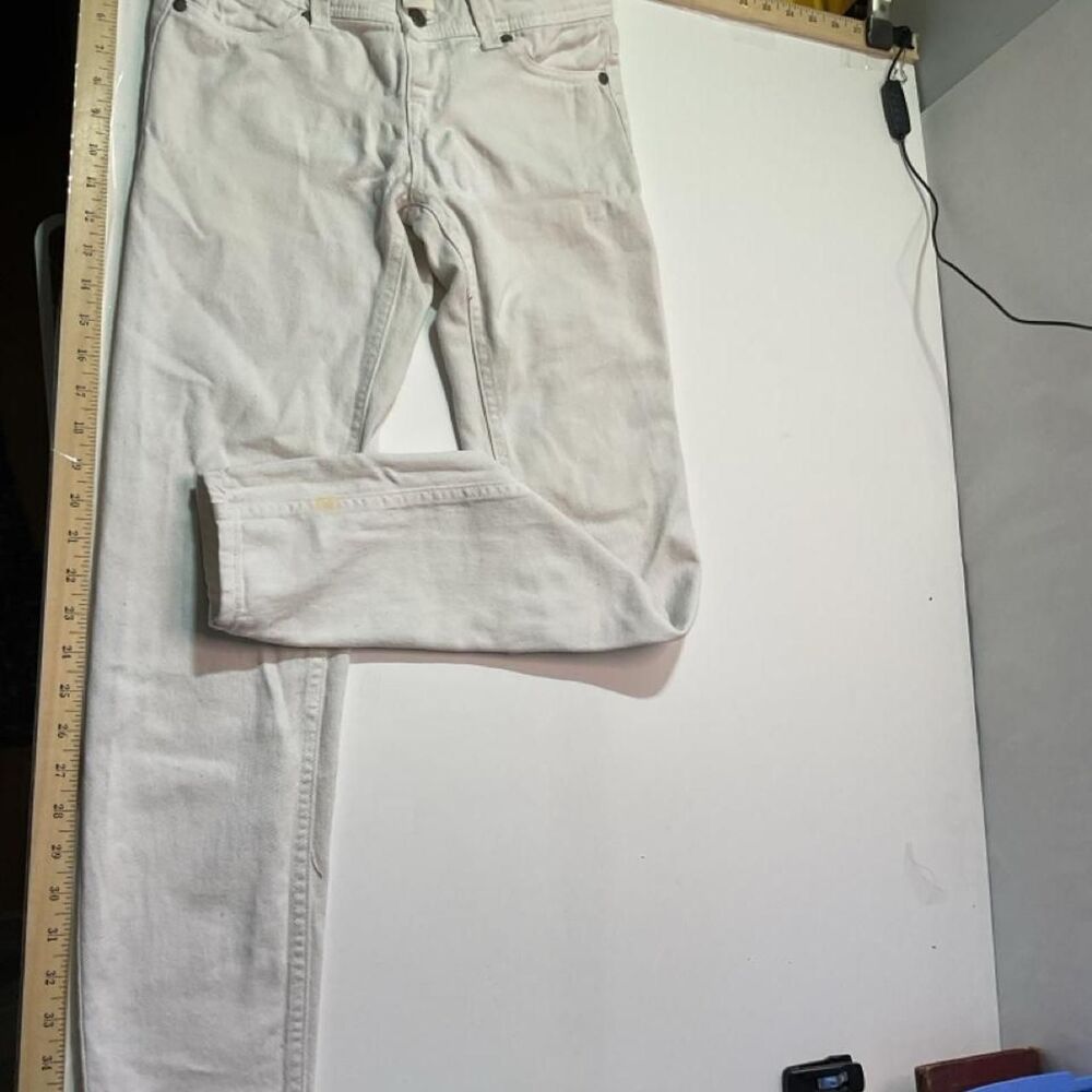 Blue-asphalt Women's White and Cream Jeans